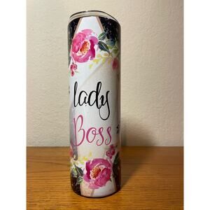 30oz Tumbler Lady Boss Stainless steel floral cup sublimation minor defects